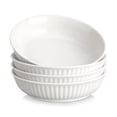 thumbnail image 1 of Malacasa Pasta Bowls, 34 oz Ceramic Salad Bowls Set of 4, Large Kitchen Bowls Set for Serving Soup, Pasta, Dinner, Microwave Dishwasher Safe, 1 of 10