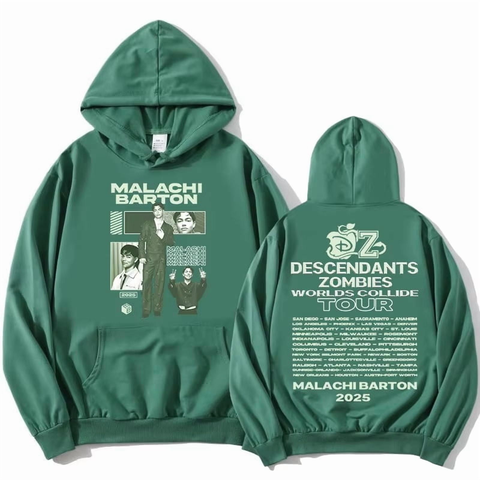 Malachi Barton Zzombies Worlds Collide Tour 2025 Hoodies Unisex