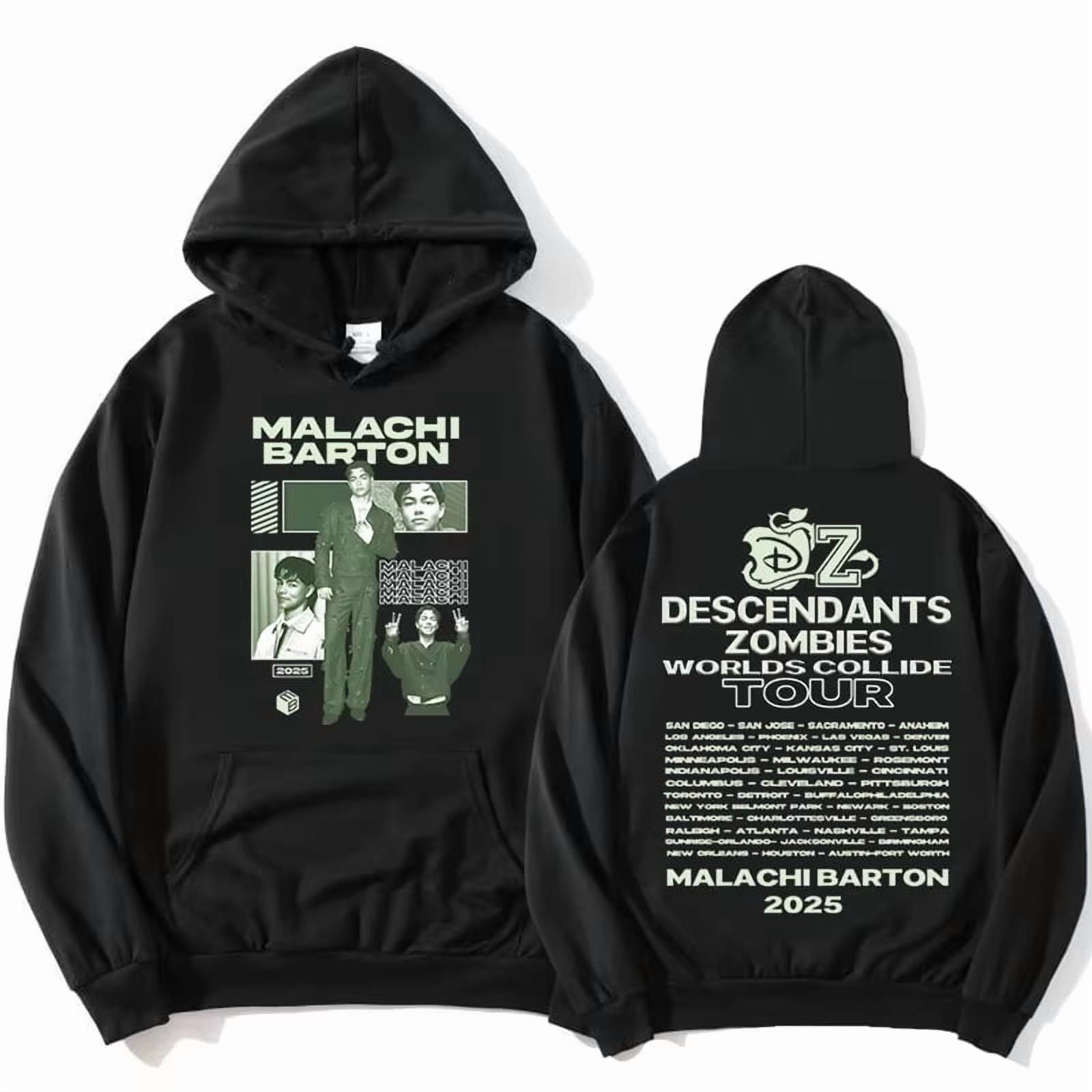 Malachi Barton Zzombies Worlds Collide Tour 2025 Hoodies
