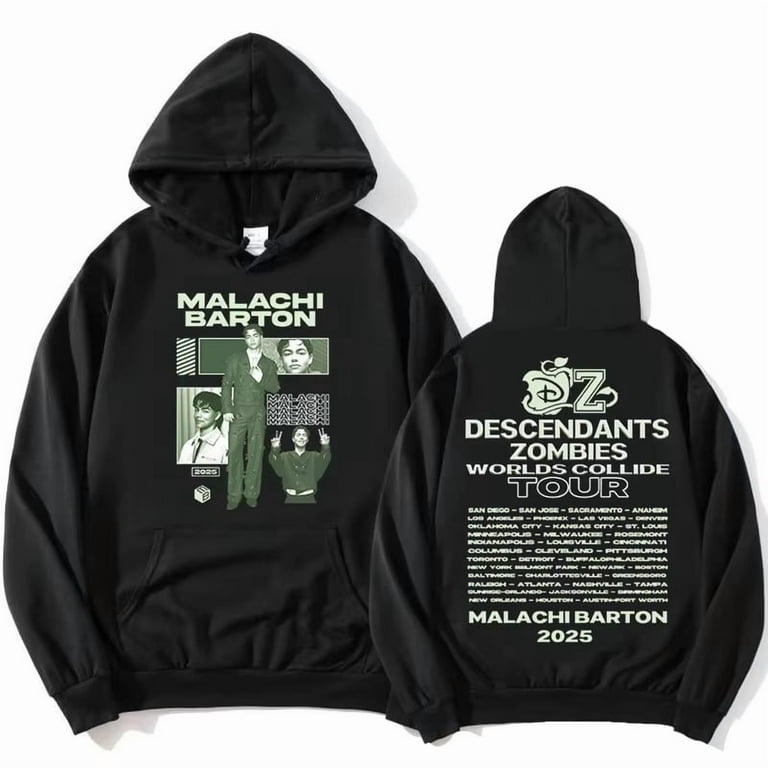 Malachi Barton Zzombies Worlds Collide Tour 2025 Hoodies Unisex