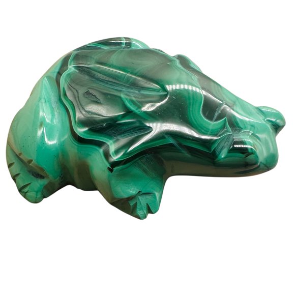 Malachite 66g Gemstone Carving Frog Figurine | 1 Specimen |