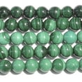 thumbnail image 1 of Malachite 6mm Round Beads - 8 Inch Strand, 1 of 1