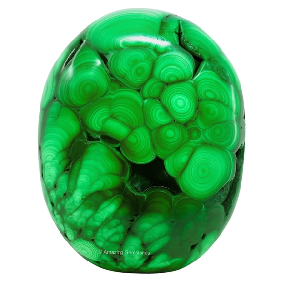 Malachite Crystal Palm Stone