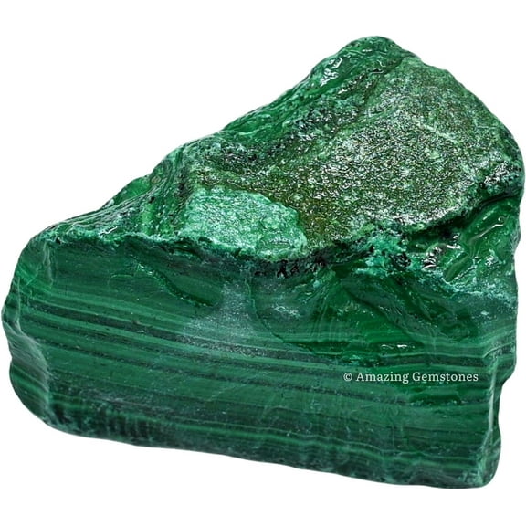 Malachite Crystal Raw Stones (2 Pieces)