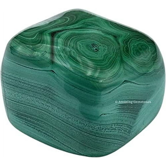 Malachite Crystal Tumbled Stones Polished Rocks (1 OZ)