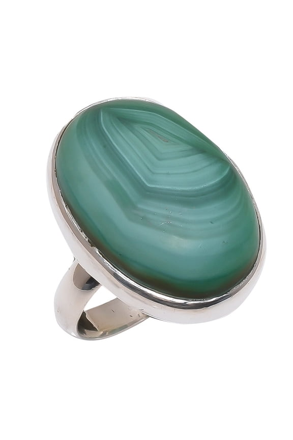 Malachite Natural Gemstone 925 Sterling Silver Ring For Her SR-10
