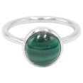 thumbnail image 1 of Malachite Ring Sterling Silver Ring Malachite Silver Ring Handmade Ring Statement Ring for Women's, 1 of 7