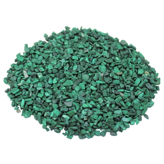 Malachite Semi Tumbled Gemstone Mini Chips 3-6 mm, 'A' Grade Wholesale Bulk Lot
