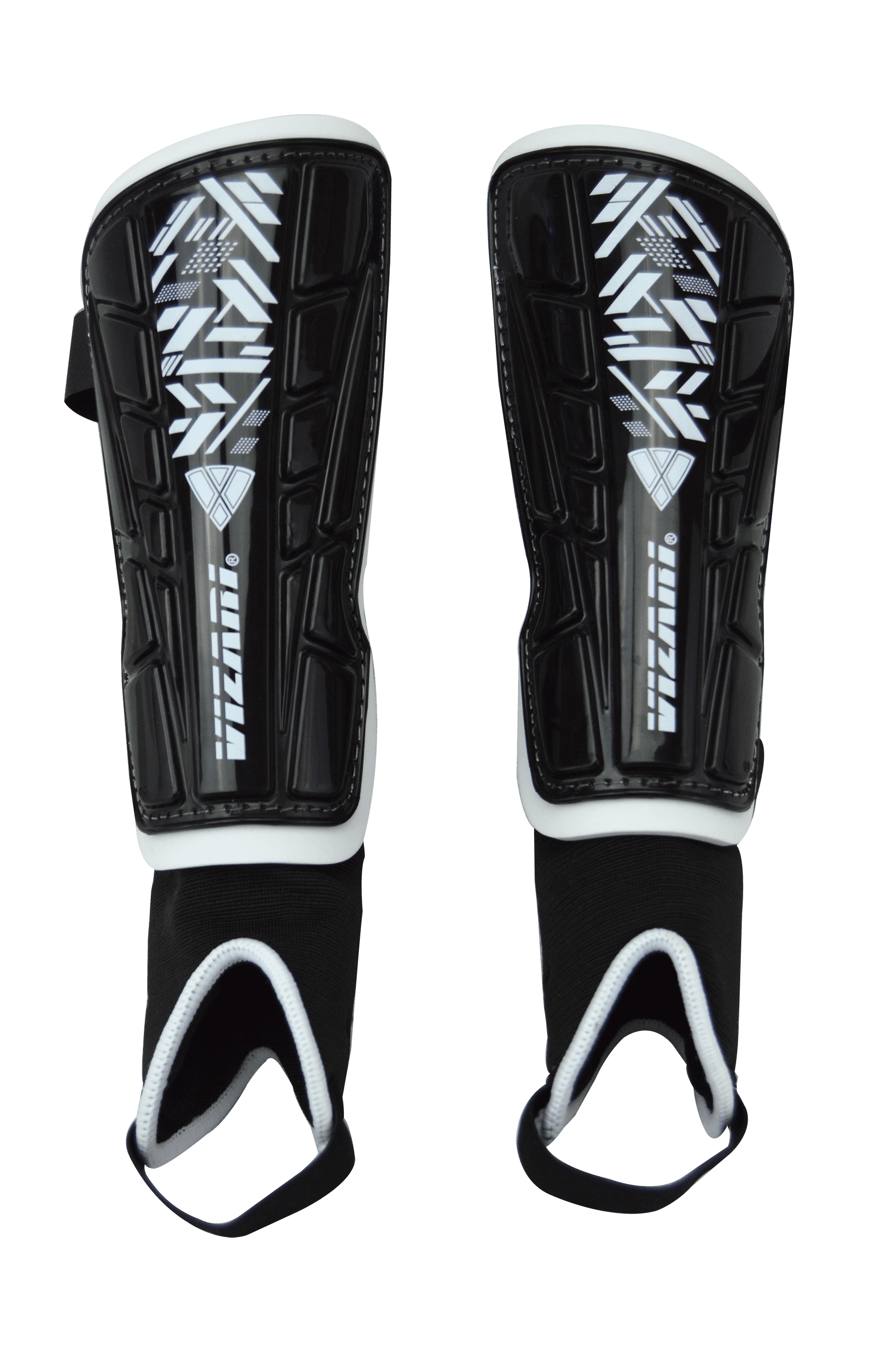 Malaga Black/White Shin Guard for Kids Soccer Gear for Boys Girls
