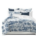 thumbnail image 1 of Malaika Blue Coverlet Set California King, 1 of 5