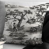 Malaika Square Decor Pillow with Feather Insert, Black - 24 in.