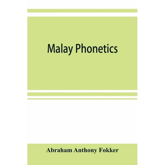 Malay phonetics, (Paperback)