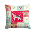 thumbnail image 1 of Malayan 1 Cat Love Fabric Decorative Pillow Red, 1 of 4