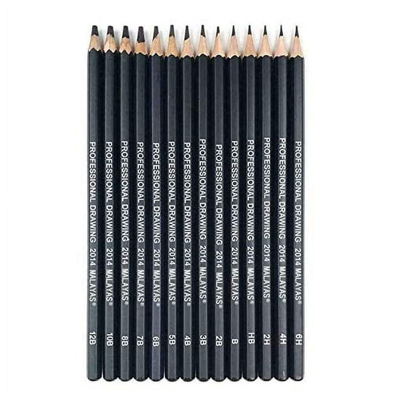 14PCS/set professional sketching pencil set artist drawing pencil  6H/4H/2H/HB/B/2B/3B/