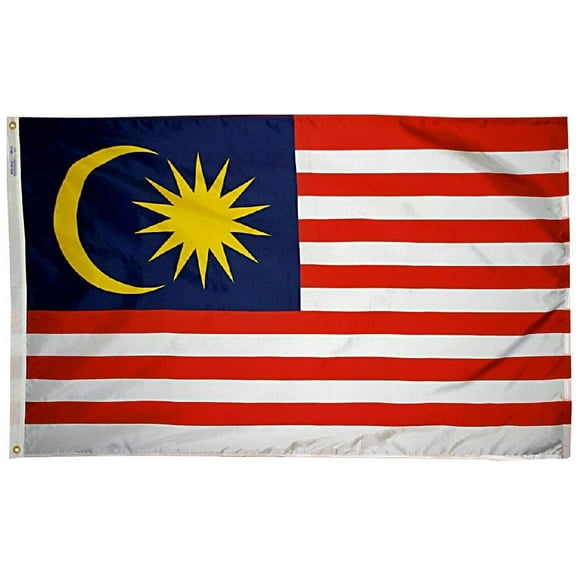 Malaysia - 3'X5' Nylon Flag