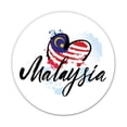 thumbnail image 1 of Malaysia - 5" Vinyl Sticker - For Car Laptop I-Pad - Waterproof Decal, 1 of 1