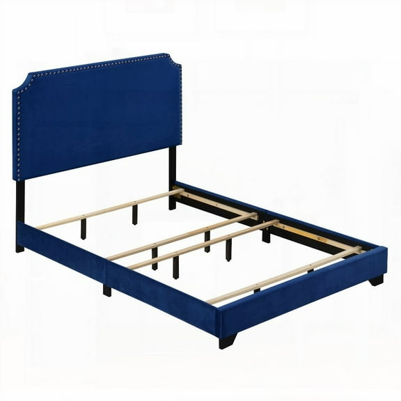 Malaysia Made Twin Size Bed with Brown Cherry Finish & Key Parts