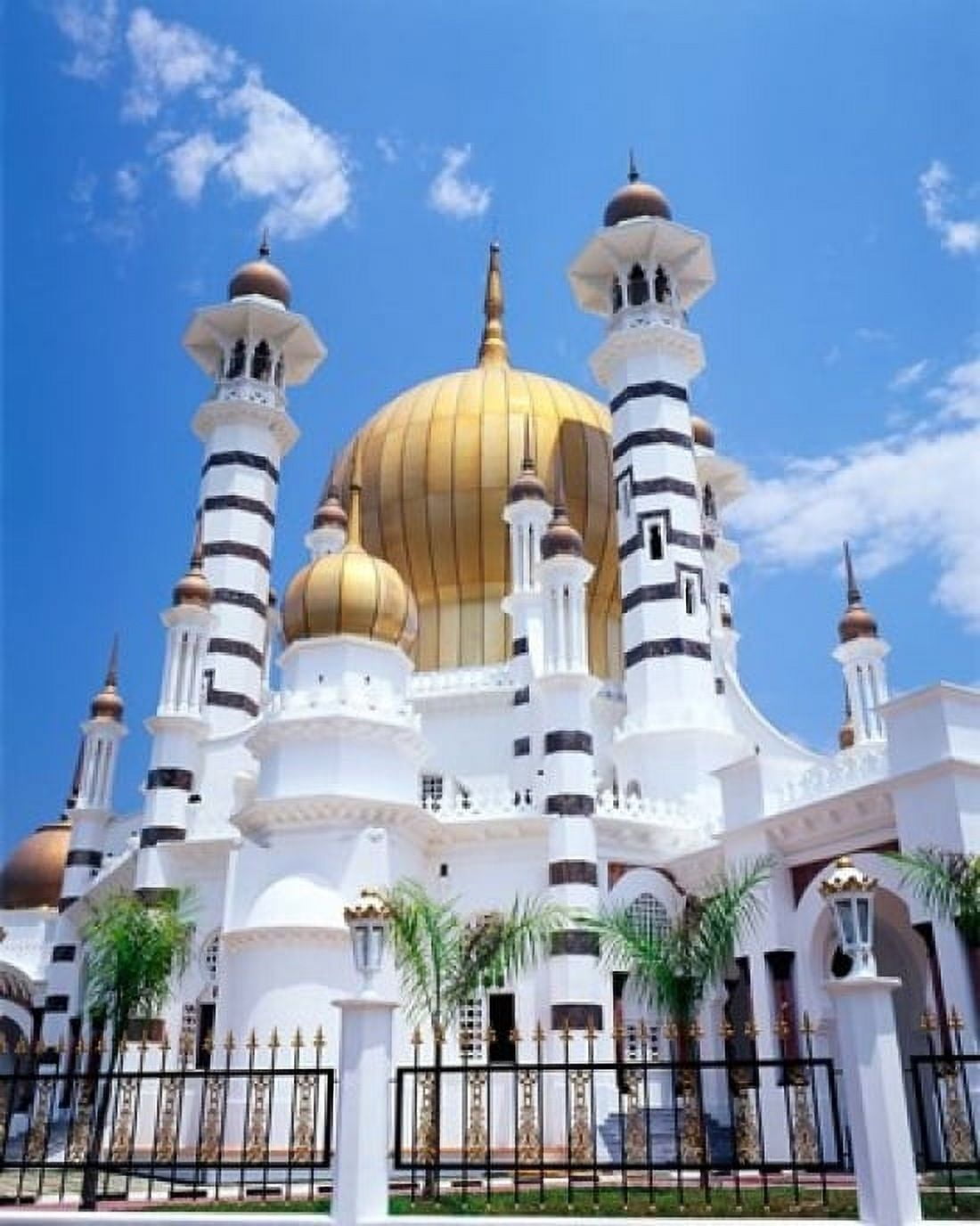 Malaysia Peninsular Malaysia Perak Kuala Kangsar Ubudiah Mosque Canvas Art - Walter Bibikow DanitaDelimont (16 x 20)