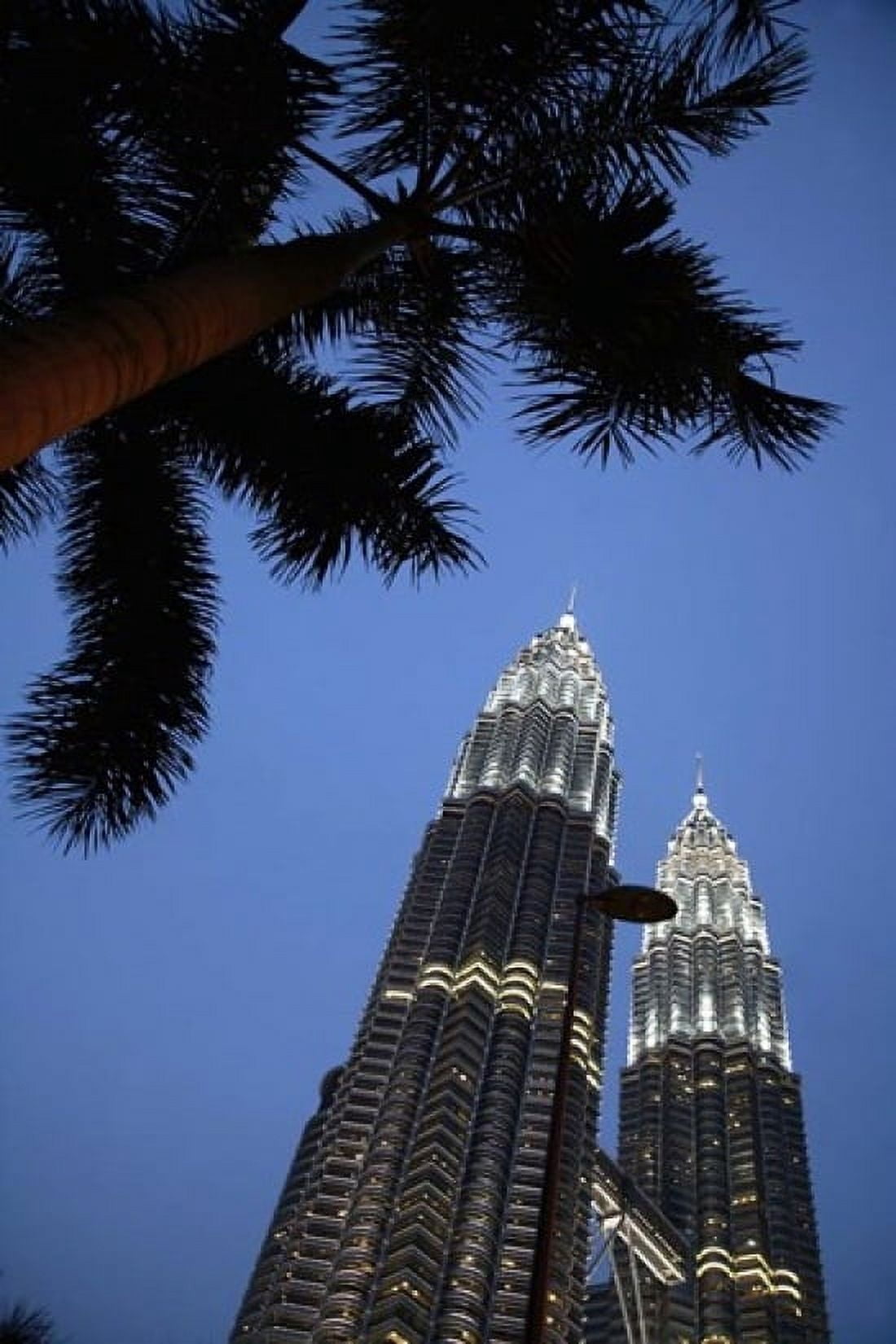 Malaysia Petronas Twin Towers Modern buildings Canvas Art - Bruce Yuanyue Bi DanitaDelimont (24 x 36)