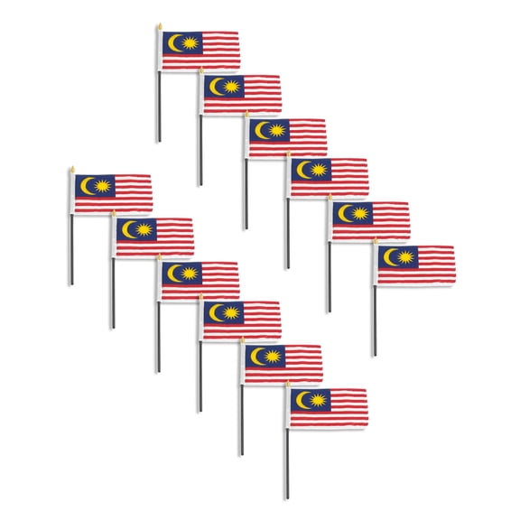 Malaysia flag 4 x 6 inch - 12 PK