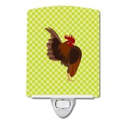 Malaysian Serama Chicken Green Ceramic Night Light