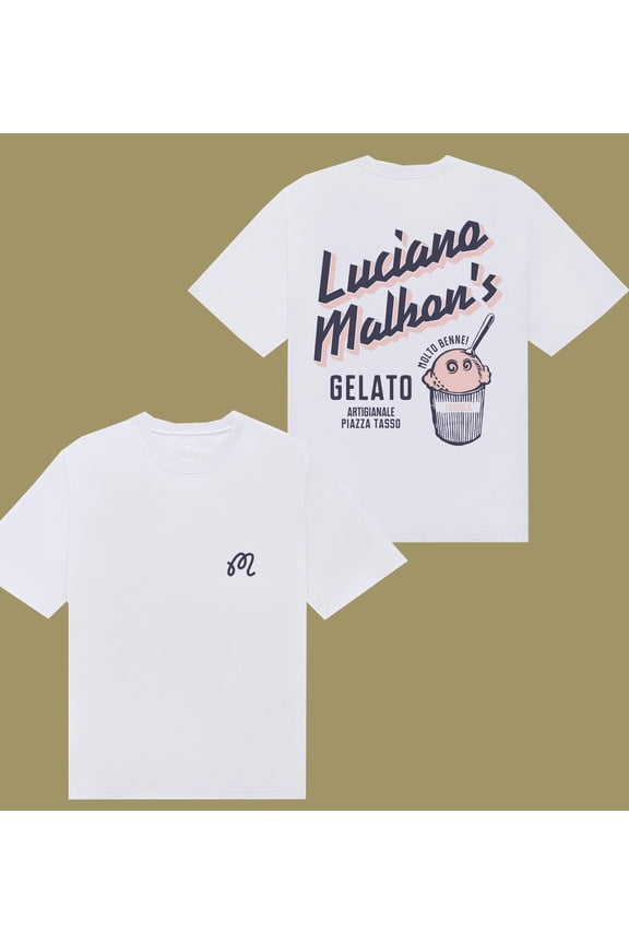 Malbon Gelato Stand Pocket T-shirt, Multiple Fashion Choices Neutral Appeal, Unisex Cotton T-Shirt, Sizes S-3XL
