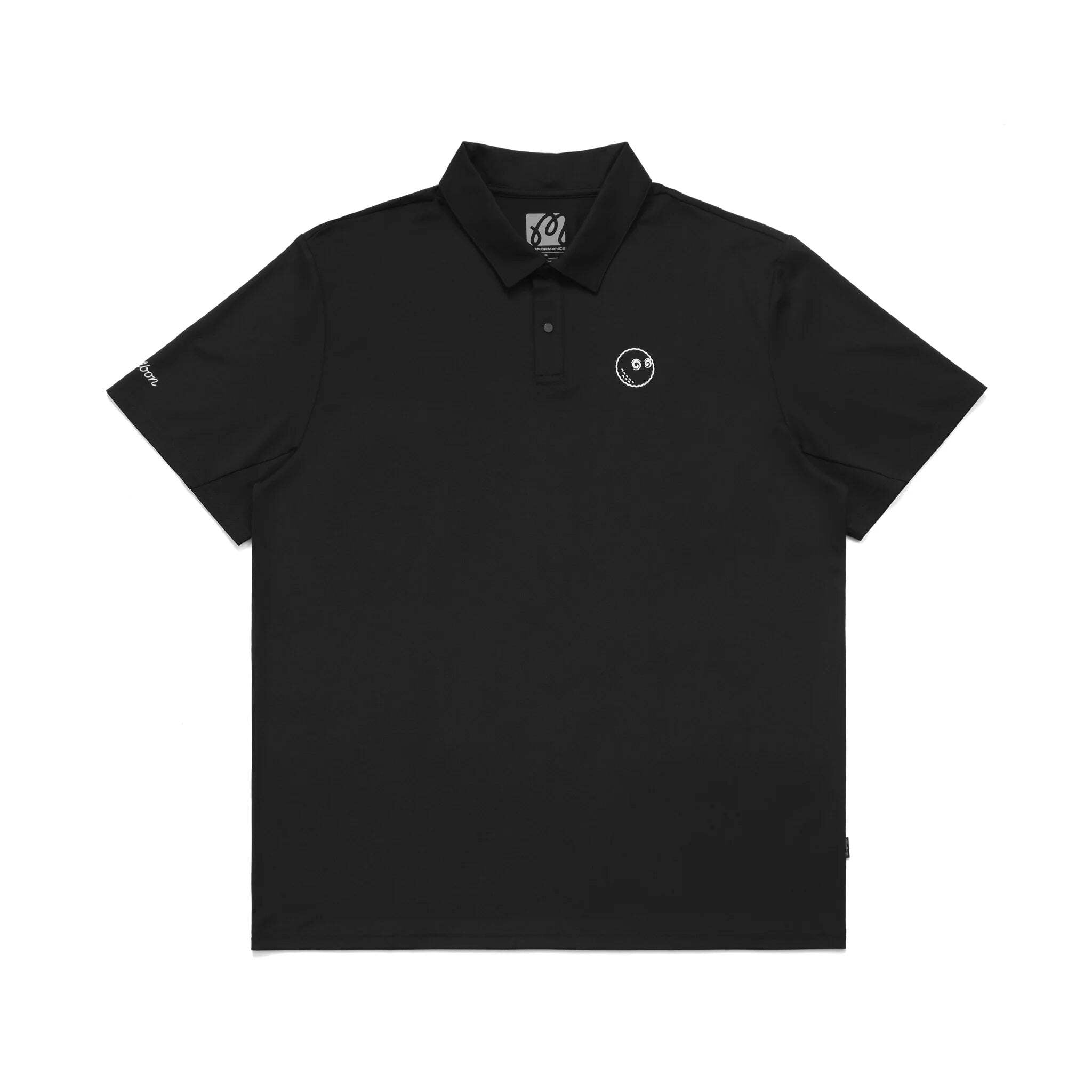 Malbon Performance Pique Polo - Black - Walmart.com