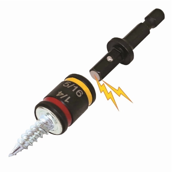 Malco C-RHEX 1/4 and 5/16 in. Reversible Magnetic Hex Nut Driver 2 in. L