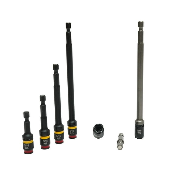 Malco MALCOMBO7 C-RHEX Cleanable, reversible, and Sawtooth Magnetic Hex Driver, 6 Piece Set