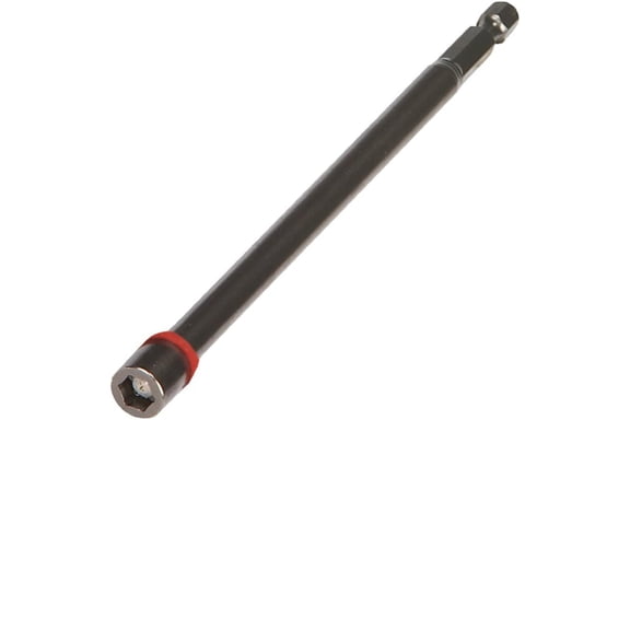 Malco MSHXL14 1/4" Extra Long Red Magnetic Hex Chuck Driver for Drilling Machines