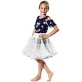 thumbnail image 1 of Malco Modes | Vintage Girls' Organza Crinoline Petticoat | Classic Two-Layer Design for Dance and Plays | Trending Retro Fashion | Style 1810 (White, Petite), 1 of 5