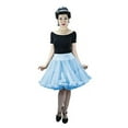 thumbnail image 1 of Malco Modes | Women's Vintage Tulle Knee length Chiffon Lace Petticoat Slip | 582 (Light Blue, Small), 1 of 3