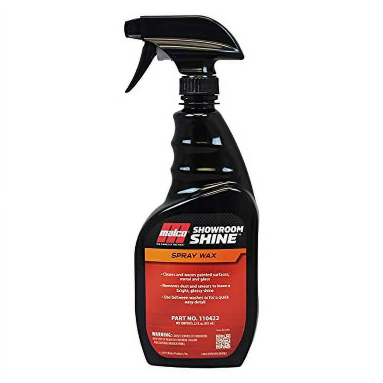 Malco Showroom Shine Spray Car Wax - Best Car Wax Spray for Professional  Finish / Easy to Use Instant Detailer Spray / Cleans and Waxes Painted  Surfaces, Metal and Glass / 22oz. (110422) 