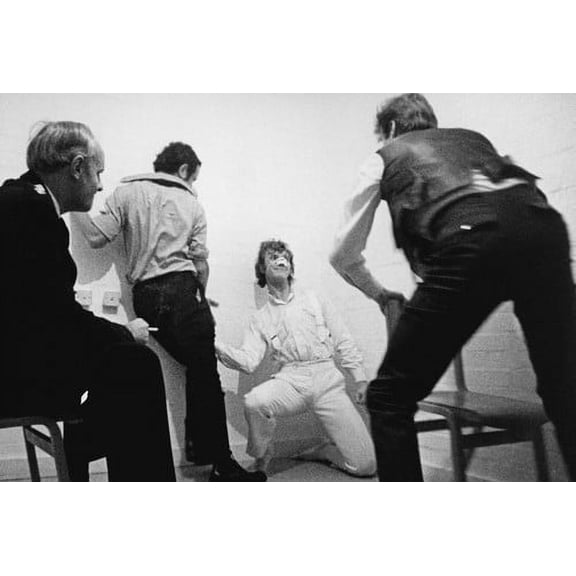 Malcolm McDowell in A Clockwork Orange fighting in prison 24x36 Poster