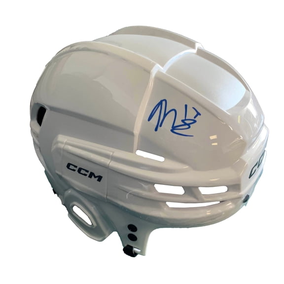 Malcolm Spence Signed White Helmet Authentic Hand-Signed Autograph by Frameworth Sports Marketing Premium Sports Memorabilia Hand-Signed by the Athlete Authentic Memorabilia Premium Memorabilia