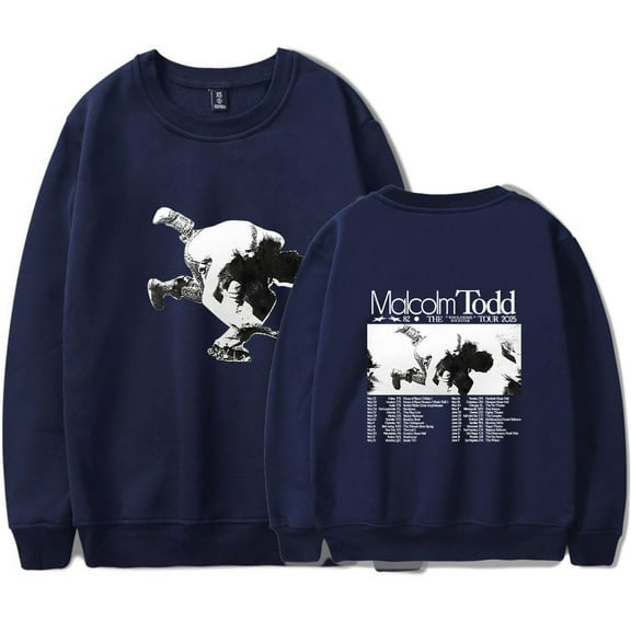 Malcolm Todd 2025 Tour Merch Sweatshirt Women Men Casual Crewneck Long Sleeve Pullover Clothes