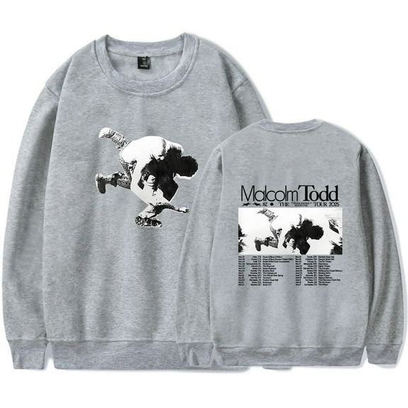 Malcolm Todd 2025 Tour Merch Sweatshirt Women Men Casual Crewneck Long Sleeve Pullover Clothes