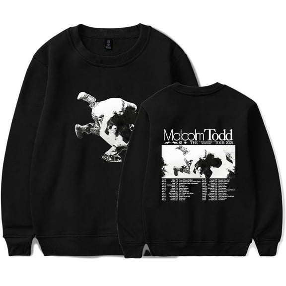 Malcolm Todd 2025 Tour Merch Sweatshirt Women Men Casual Crewneck Long Sleeve Pullover Clothes