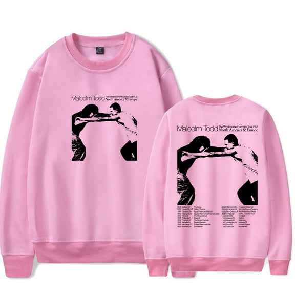 Malcolm Todd World Tour 2025 Merch Long Sleeve Crewneck Sweatshirt Winter For Men/Women Unsiex Streetwear