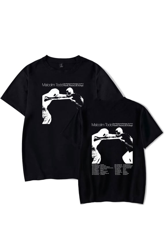 Malcolm Todd World Tour 2025 T-Shirt For Women/Men Unisex Short Sleeve Tshirt Tee Fashion Streetwear
