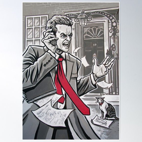 Malcolm Tucker Poster Wall Art, Modern Wall Decor For Living Room Bedroom, 12x18 UNFRAMED