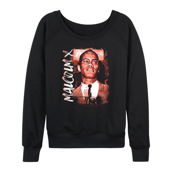 Malcolm X - Malcolm Paint - Women's French Terry Long Sleeve Pullover