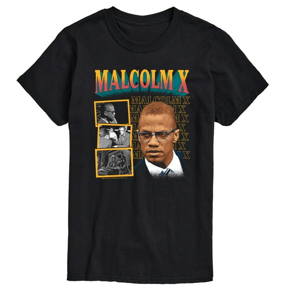 Malcolm X - Malcolm X Stack - Men's Short Sleeve Graphic T-Shirt