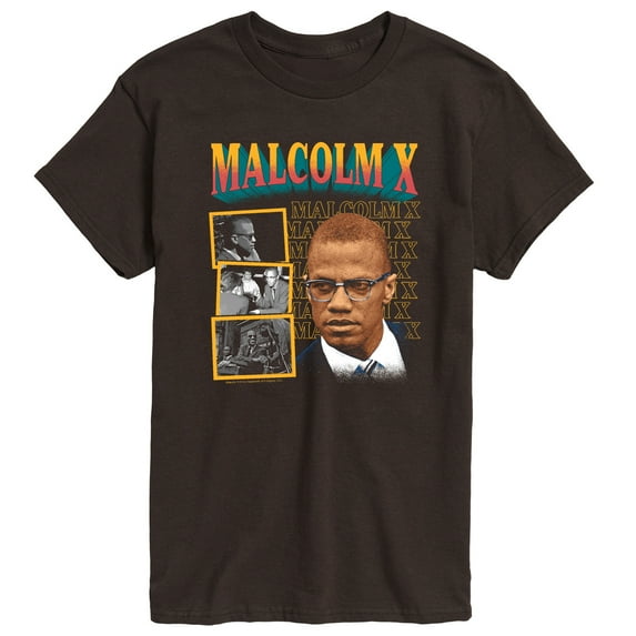 Malcolm X - Malcolm X Stack - Men's Short Sleeve Graphic T-Shirt