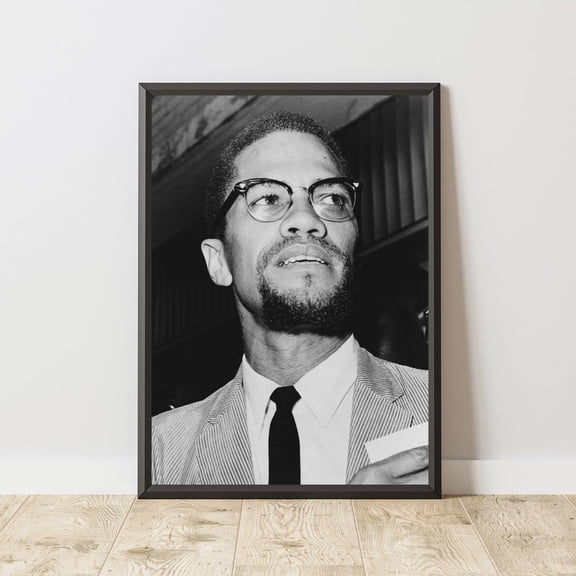 Malcolm X Poster Malcolm X Print Malcolm X Wall Art Politics Poster Politics Print Politics Wall Art Famous History Moments