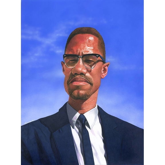 Malcolm X Poster Print - Manasseh Sr. Johnson (24 x 36)