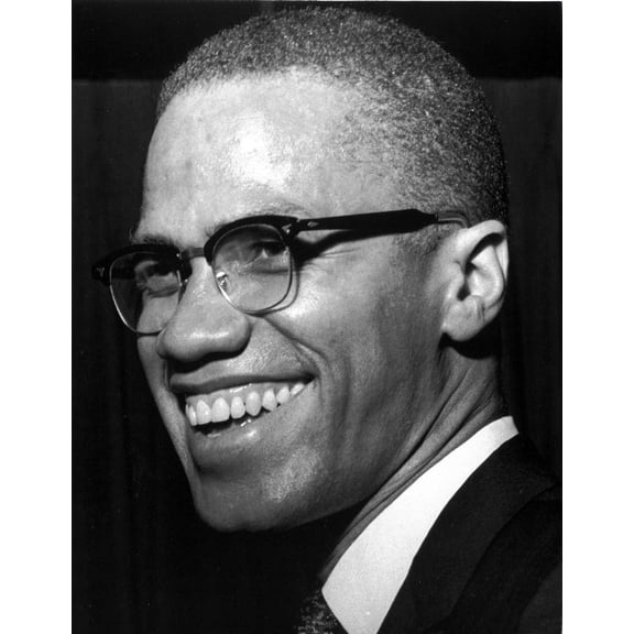 Malcolm X smiling Photo Print (8 x 10)