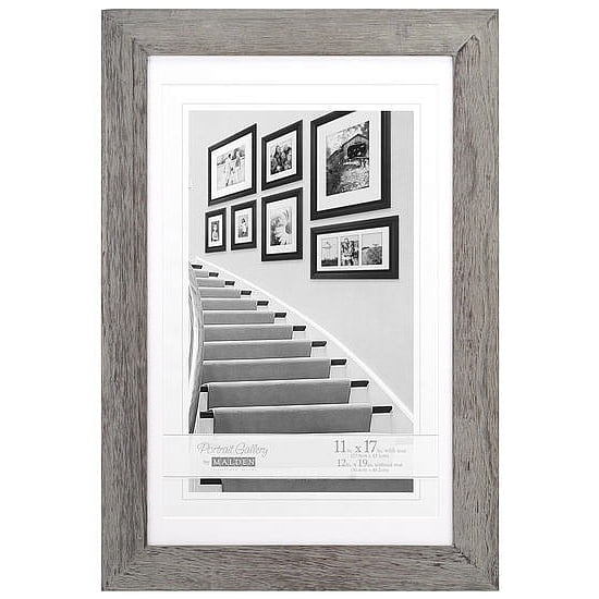 Malden 11x17/12x19 Gray Distressed Manhattan Frame