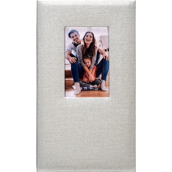 Malden 3-Up Gray Fabric Post bound Album
