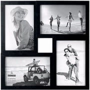 Malden - 4-Opening 4x6 Collage Picture Frame, Black Multi Photo Wall Frame